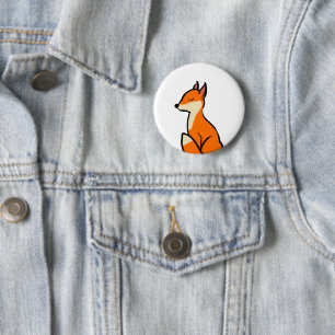 Customisable Fox 6 Cm Round Badge