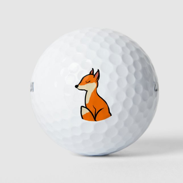 Customisable Fox Golf Balls (Front)