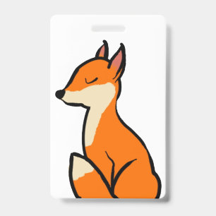 Customisable Fox ID Badge