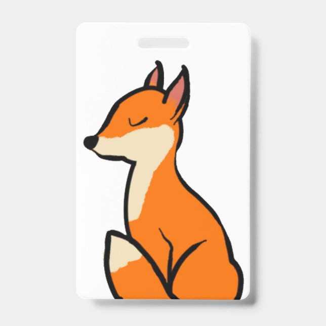 Customisable Fox ID Badge (Front)