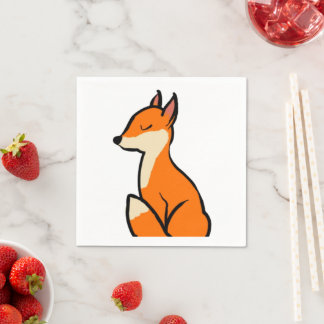 Customisable Fox Napkin
