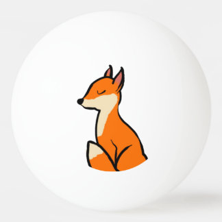 Customisable Fox Ping Pong Ball