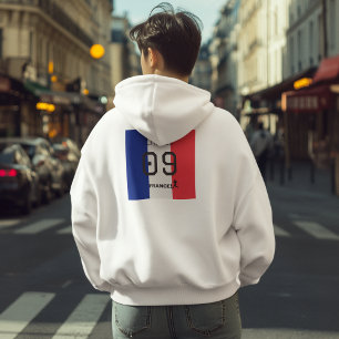 Customisable France Flag Soccer Personalised  Hoodie