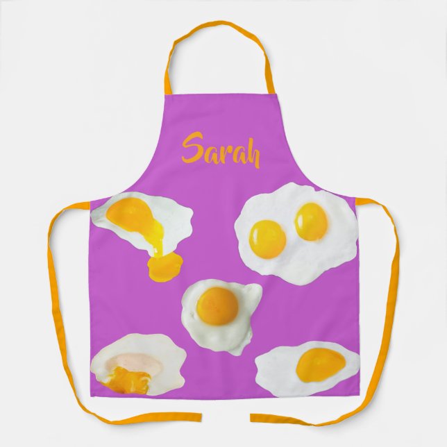 Customisable Fried Eggs  Apron (Front)