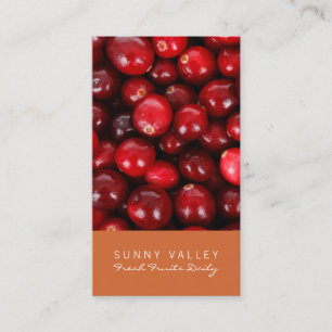 Customisable Fruit Closeup Retail Wholesale Business Card