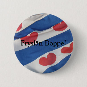 customisable Fryslan Friesland Flag Button