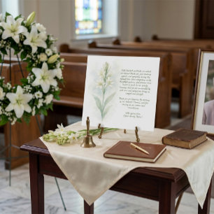 Customisable Funeral Thank You Card