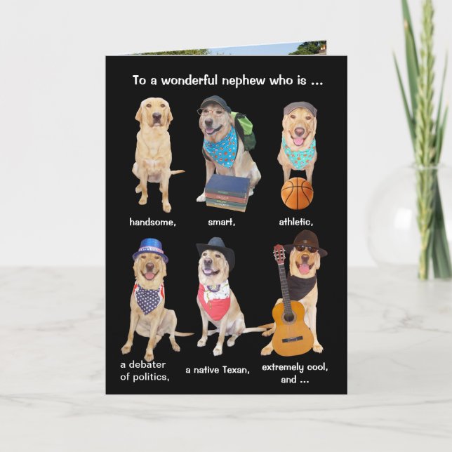 Customisable Funny Birthday for Male Card (Front)