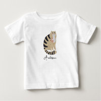 Customisable Funny Cute Smiling Cat Baby Bib