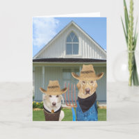 Customisable Funny Dog/Lab Card from couple