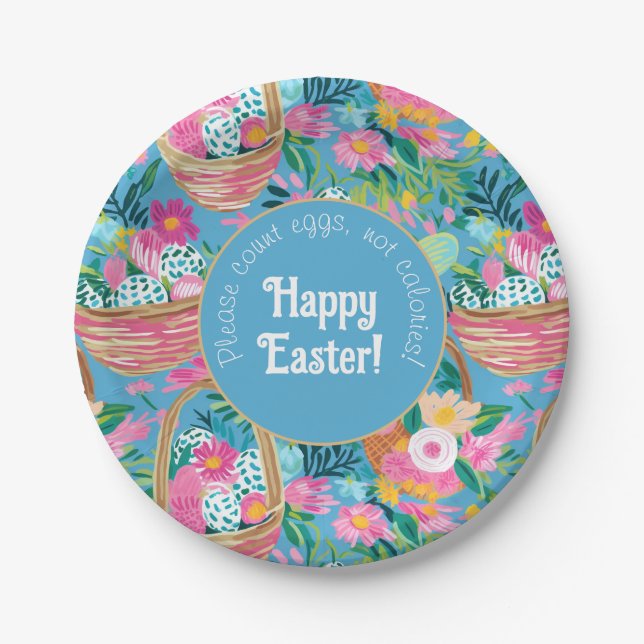 Customisable funny Egg-tastic Easter Plate (Front)