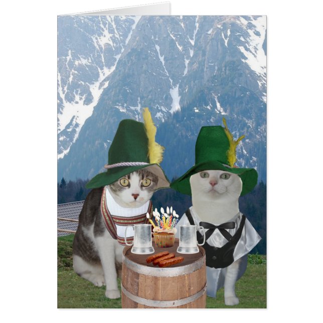 Customisable Funny German Cats/Kitties for Spouse (Front)