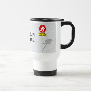 Customisable Funny Hockey Goalie Travel Mug
