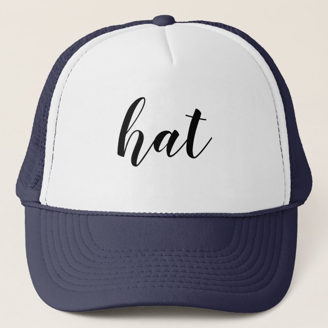Customisable Funny Literal Word Trucker Hat (Front)