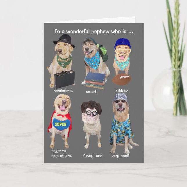 Customisable Funny Male Relative Card (Front)