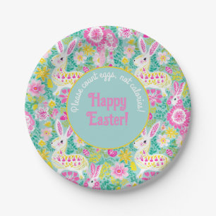 Customisable funny Minty Bunny Bliss Plate 🐰