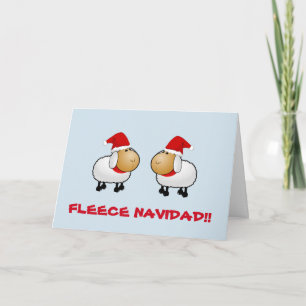 Customisable funny Sheep Christmas card