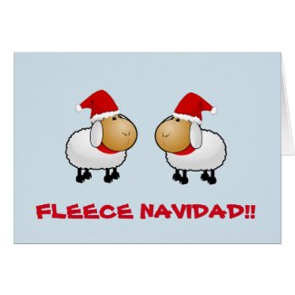 Customisable funny Sheep Christmas card