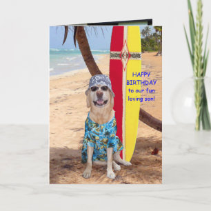 Customisable Funny Son Birthday Card