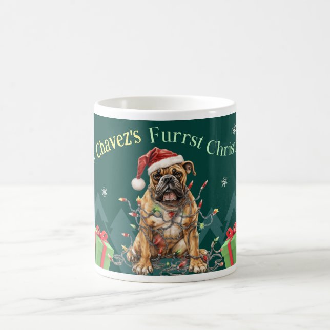 Customisable Furrst Christmas Boxer Coffee Mug (Center)