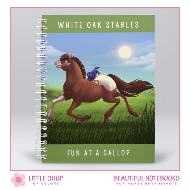 Customisable Galloping Appaloosa Horse Notebook (Creator Uploaded)