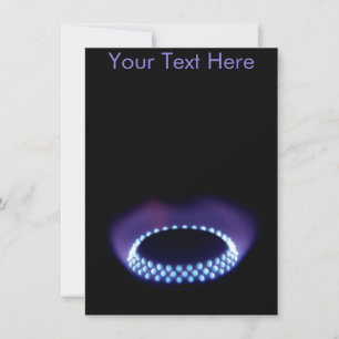 Customisable gas flame card