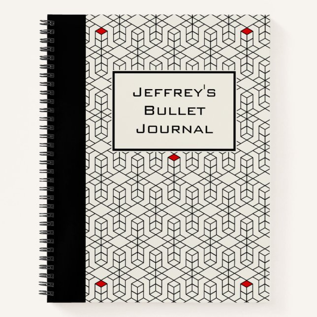 Customisable Geometric Bullet Journal (Front)