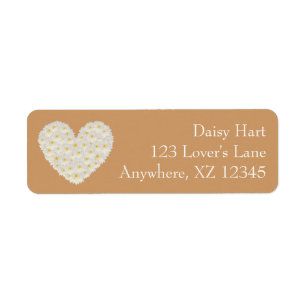 Customisable Gerber Daisy Heart