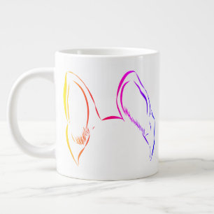 Customisable German Shepard Ears Jumbo Coffee Mug