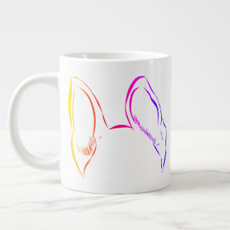Customisable German Shepard Ears Jumbo Coffee Mug