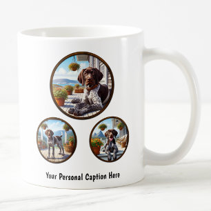 Customisable German Shorthaired Pointer Puppy Coffee Mug
