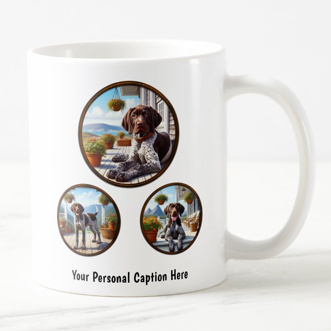 Customisable German Shorthaired Pointer Puppy  Coffee Mug (Creator Uploaded)