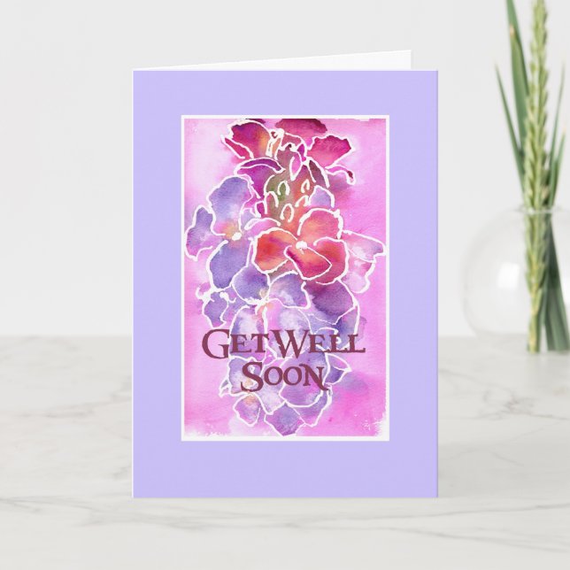 Customisable Get Well Card - Wallflowers (Front)