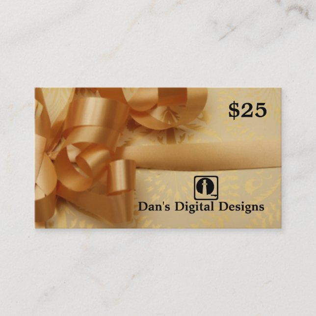 Customisable Gift Card (Front)