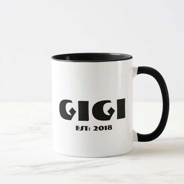 Customisable Gigi established year Mug (Right)