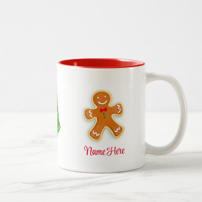 Customisable Gingerbread Man Mug, 11 oz Mug (Right)