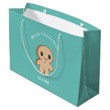 Customisable Gingerbread person Gift Bag
