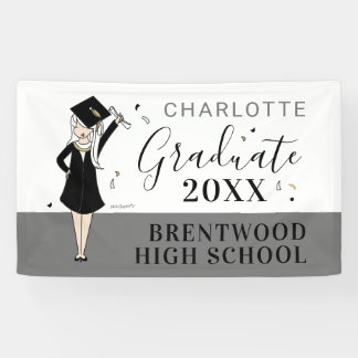 Customisable Girl Avatar | High School Graduation  Banner