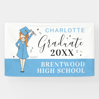 Customisable Girl Avatar | High School Graduation  Banner