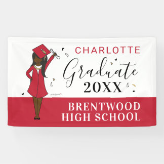 Customisable Girl Avatar | High School Graduation  Banner