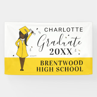 Customisable Girl Avatar | High School Graduation  Banner