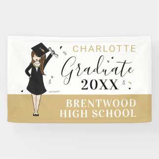 Customisable Girl Avatar | High School Graduation  Banner