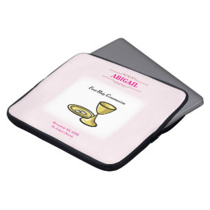 Customisable, Girl Communion Body and Blood Laptop Sleeve