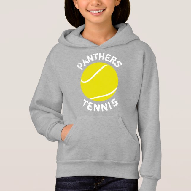 Customisable Girls Tennis Player Custom Team Name (Front)