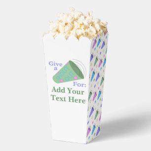 Customisable Give A Shout Out Popcorn Favour Box