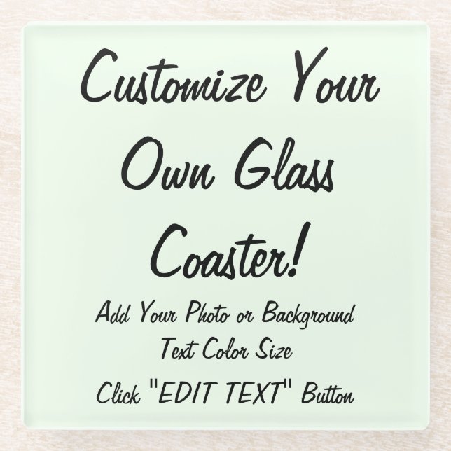 Customisable Glass Coaster by YOU! (Front)