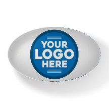 Customisable Glass Paperweight Business Logo