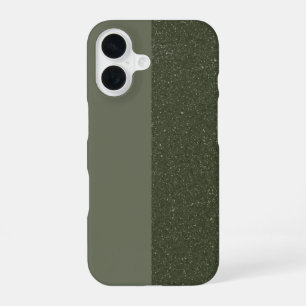 Customisable Glitter & Matte Moss iPhone 16 Case
