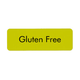 Customisable GLUTEN FREE Bakery Labels