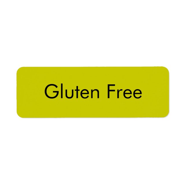 Customisable GLUTEN FREE Bakery Labels (Front)